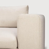 Mellow Sofa, Off White Eco Fabric, 2.5 Seater