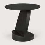 Oblic Side Table, Teak Black