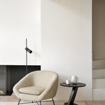 Oblic Side Table, Teak Black