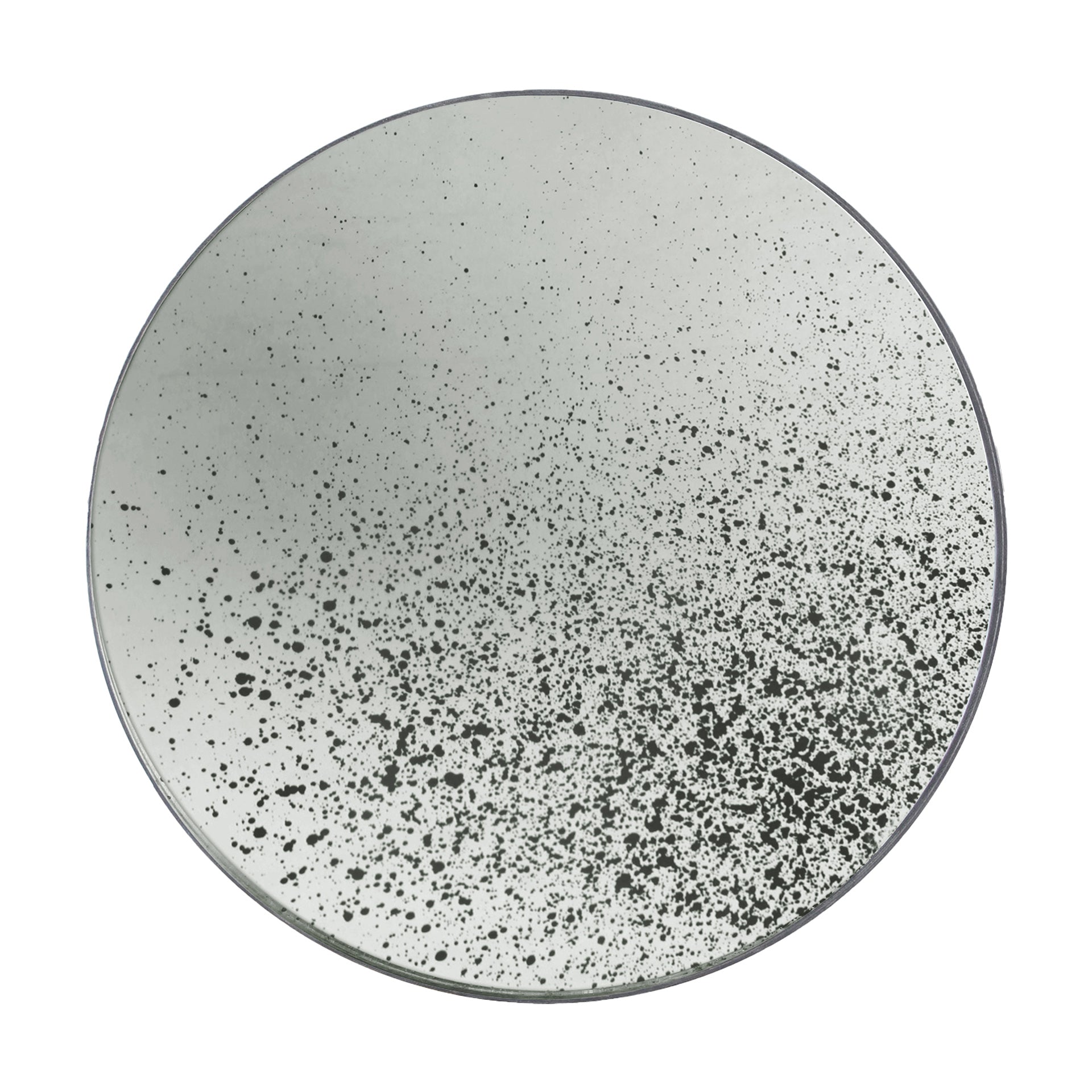 Round Aged Wall Mirror 47"