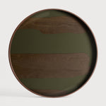 Second Nature Large Glass Tray, Moss