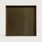Second Nature Small  Glass Tray, Moss