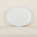 Extra Large Pearl White Oval Platter