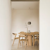 Roller Max Dining Table, Oak, Round