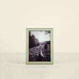 Silver Plate Enamel Frame, 5x7