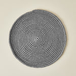 Fique Woven Placemat, Stone Grey