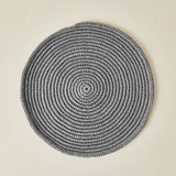 Fique Woven Placemat, Stone Grey