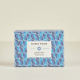 Box of 'Jewish Trivia' game on a beige background