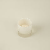 Bubble Glass Votive, Cream