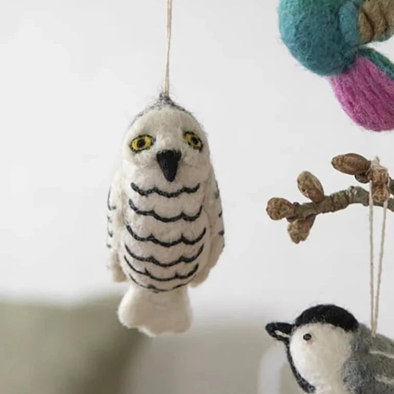 hanging felt owl ornament