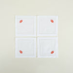 Kiss Cocktail Napkins, Set/4