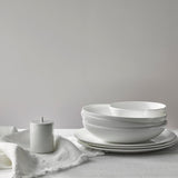 A Table White Dinnerware Collection Espresso Cup and Saucer
