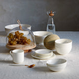 A Table White Dinnerware Collection Espresso Cup and Saucer