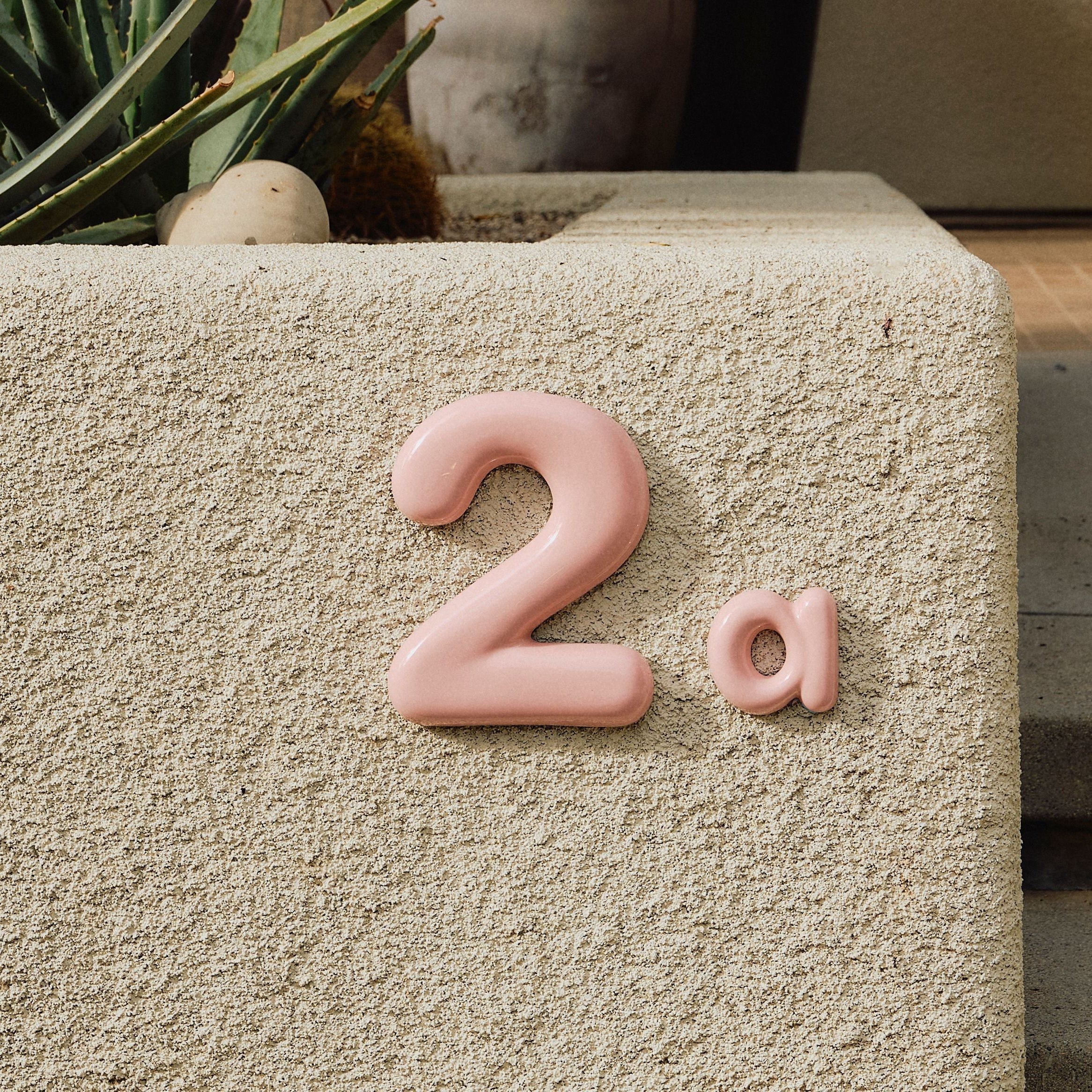 House Number and Letters in Blossom