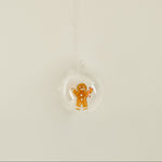 glass gingerbread ornament