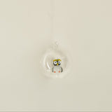 glass owl ornament