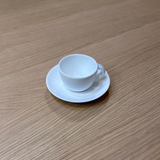 A Table White Dinnerware Collection Espresso Cup and Saucer