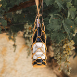 Recycled Leather Mesh Bottle Holder