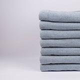 Celine Brushed Cotton Throw, Cadet 51" x 71"