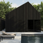 Jack Adjustable Lounger, Black with Natural Cushions