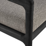 Jack Lounge Chair, Black Teak with Mocha Cushions