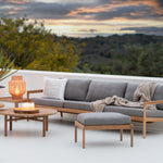 Jack Lounge Chair, Teak with Mocha Cushions