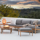 Jack Lounge Chair, Teak with Mocha Cushions