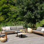 Jack Lounge Chair, Teak with Mocha Cushions