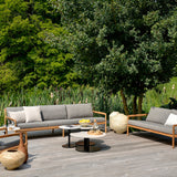 Jack Lounge Chair, Teak with Mocha Cushions