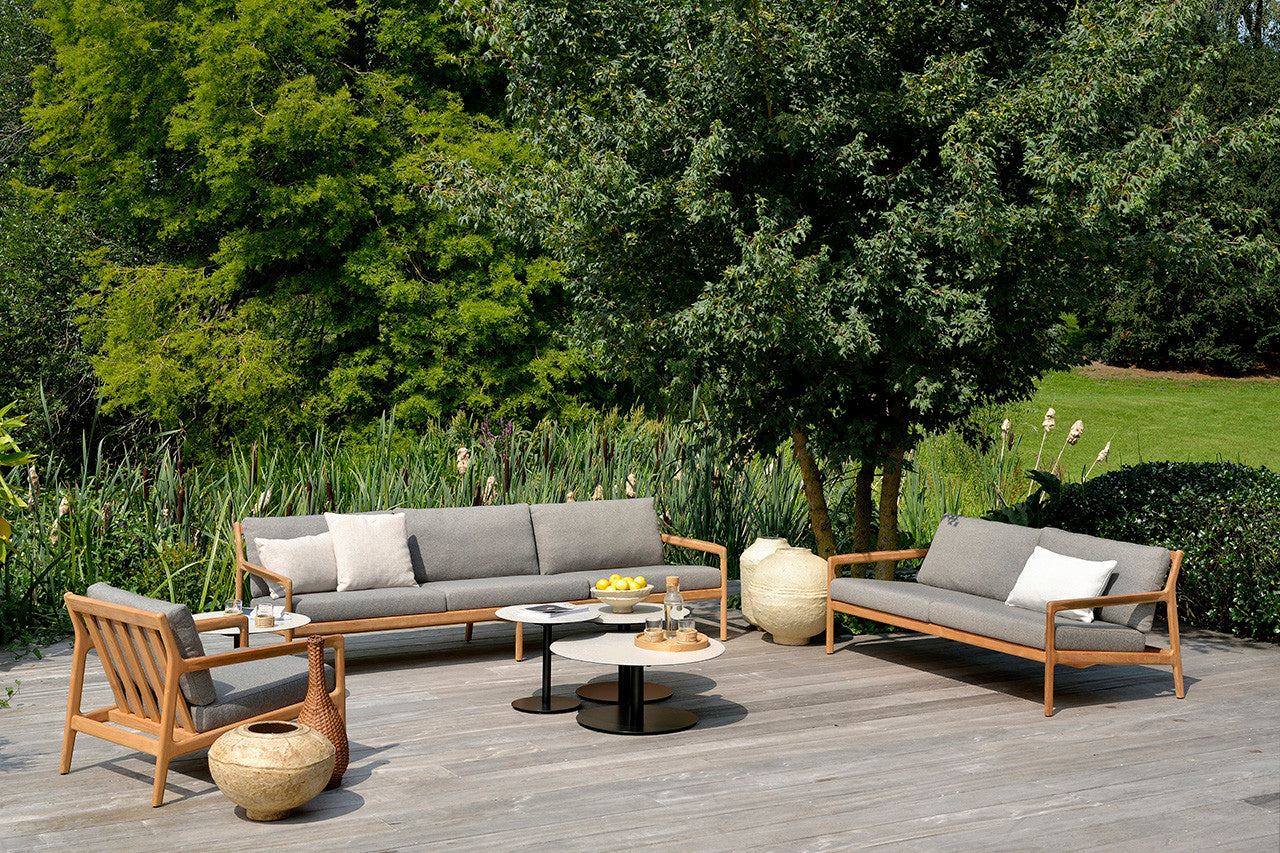 Jack Lounge Chair, Teak with Mocha Cushions