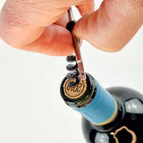 Leather Emergency Corkscrew Keyring