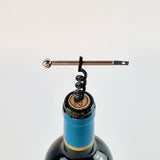 Leather Emergency Corkscrew Keyring
