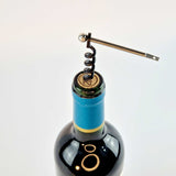 Leather Emergency Corkscrew Keyring