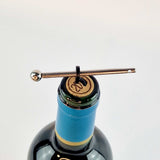 Leather Emergency Corkscrew Keyring