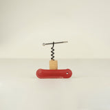Leather Emergency Corkscrew Keyring