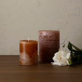 Medium Belgian Pillar Candle, Camel