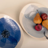 Poppy Oval Pebble Bowl, Duck Egg