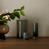Cylindrical Bud Vase, Old Green