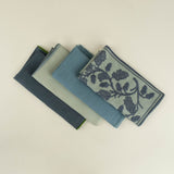 Linen Napkin Quercia 45x45cm Salvia/Deep Blue
