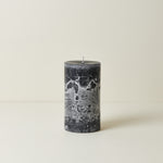Large Anthracite Belgian Pillar Candle