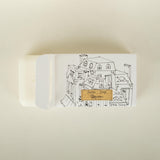 Soap and box on a beige background