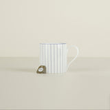 Pinstripe Mug Large, Cobalt