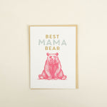 Mama Bear Letterpress Card