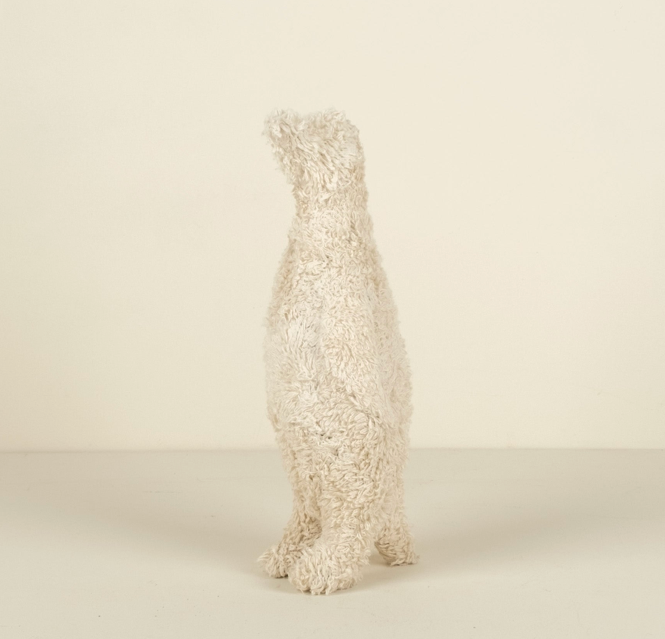 Knitted Boucle White Penguin