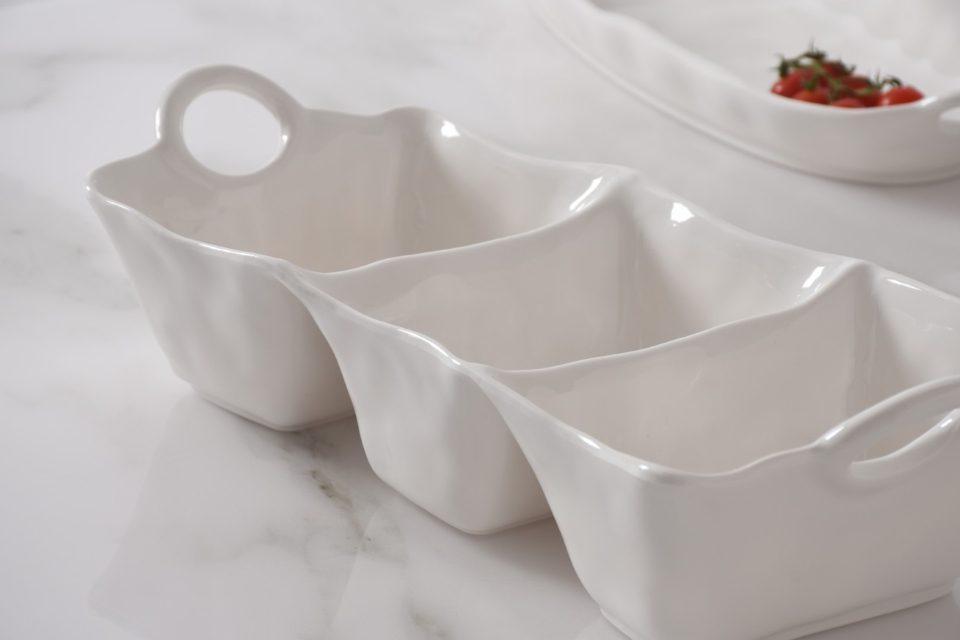 Melamine 3-Section Deep Server, Ivy
