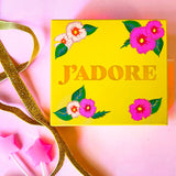 J'Adore Message on Soap