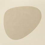 Nupo Curve Recycled Leather Placemat, Oyster White