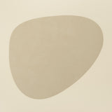 Nupo Curve Recycled Leather Placemat, Oyster White