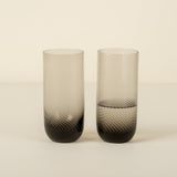 Set of 2 Optic Highballs, Smoke