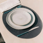 Oval Placemat, Dark Grey